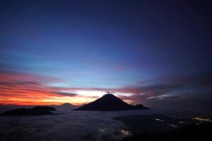 Dieng Plateau Golden Sunrise